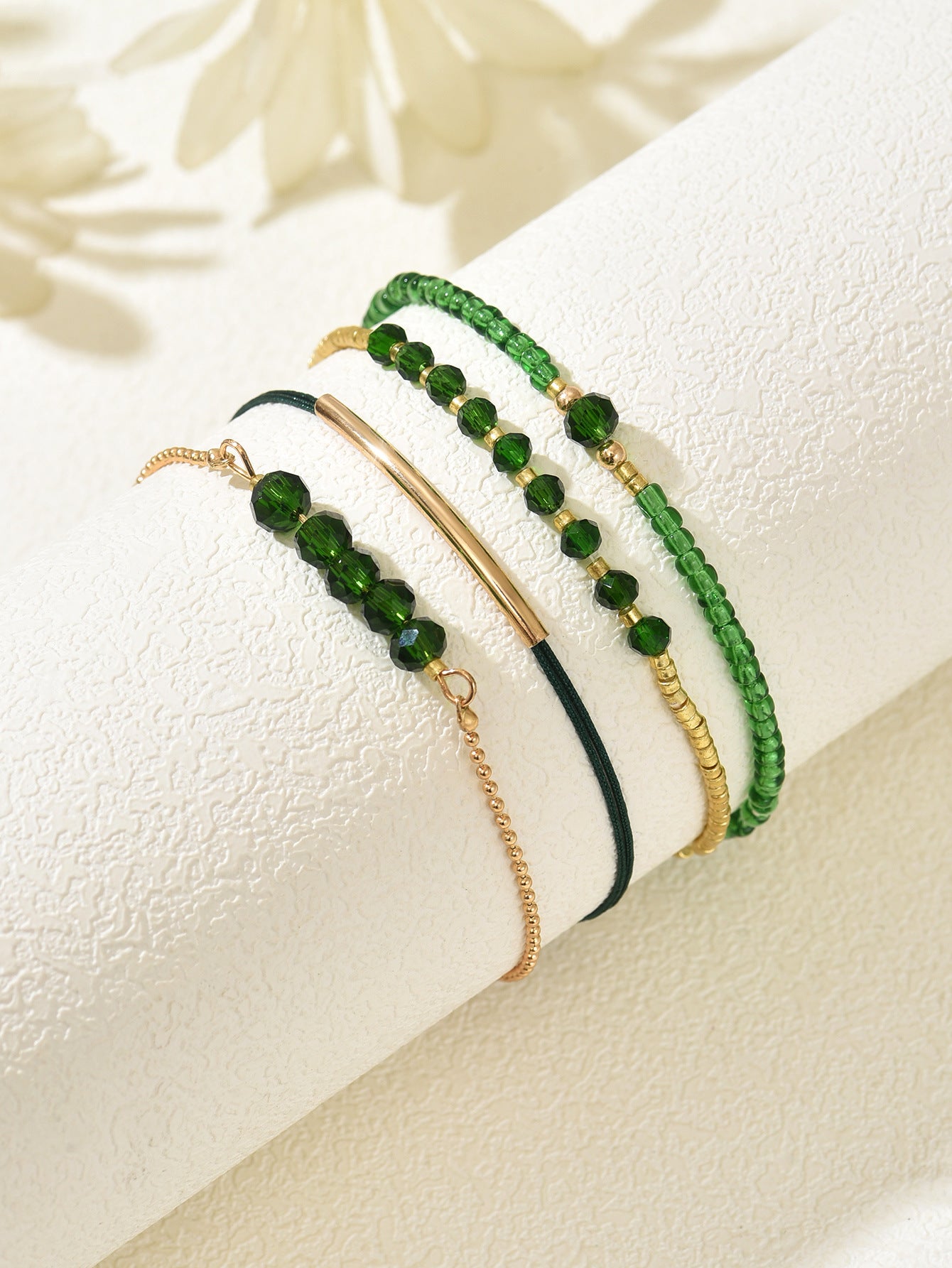 zensoullab Bohemian Vintage Glass Crystal Beaded Bracelet for Women