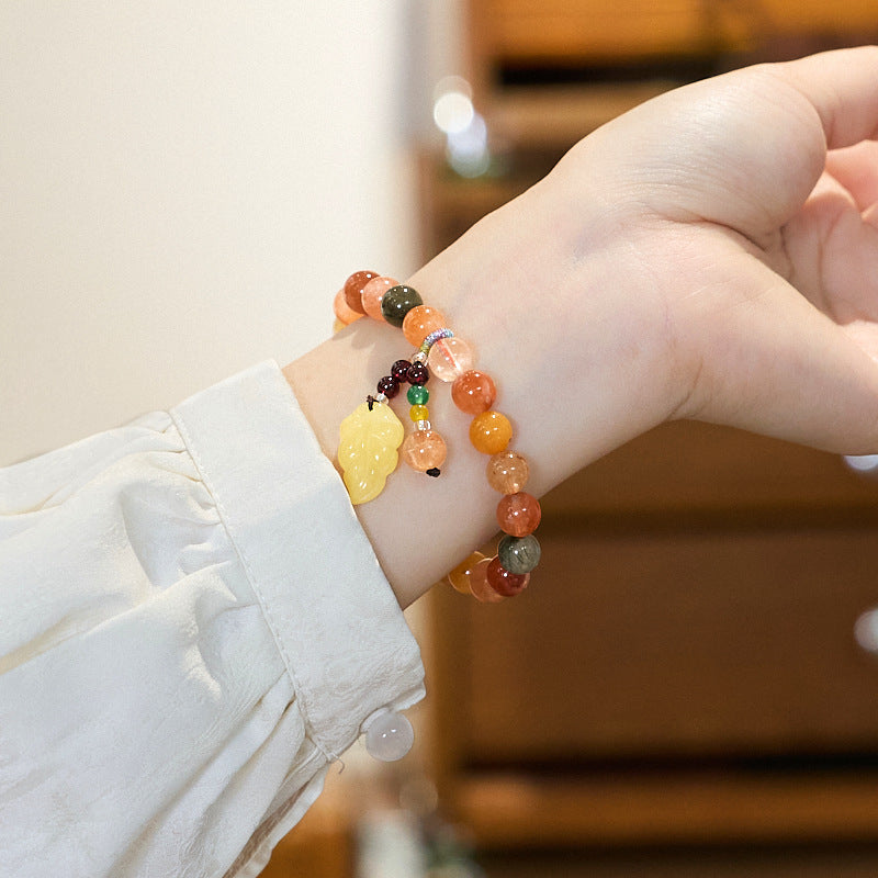 Zensoullab Temple Same Style Five Fu Duobao Crystal Bracelet Fu Lu Shou Crystal Bracelet