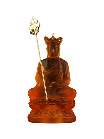 Zensoullab ┃ “Guardian of Compassion” Kṣitigarbha Bodhisattva Crystal Statue – A Symbol of Inner Peace and Protection
