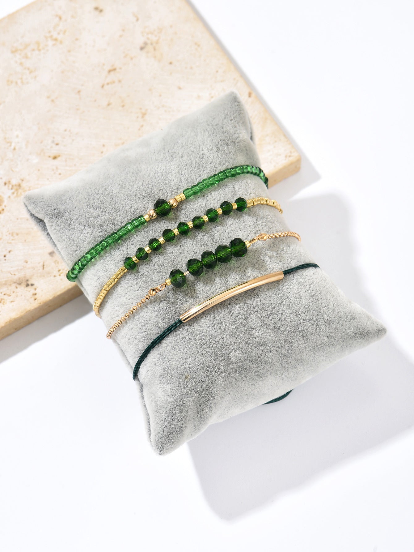 zensoullab Bohemian Vintage Glass Crystal Beaded Bracelet for Women
