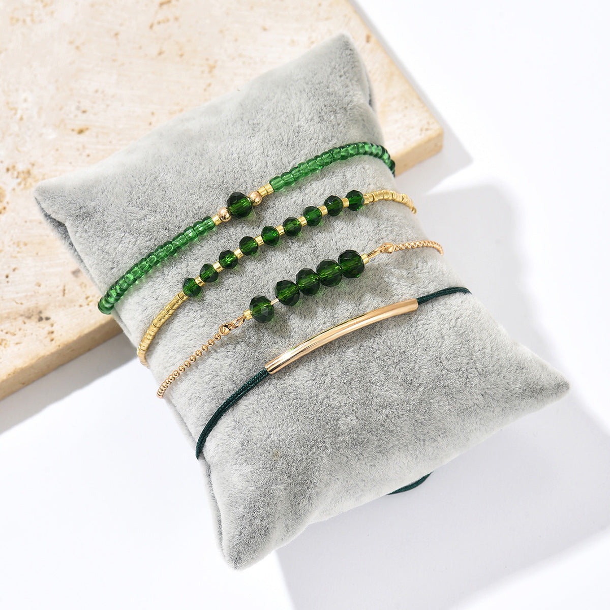 zensoullab Bohemian Vintage Glass Crystal Beaded Bracelet for Women