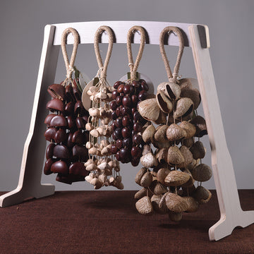 zensoullab Van Wood Fruit South African Fruit Shell Rattle Natural Plant Concert Accompaniment Small Sound Beam White Noise Healing Hand Wind Chime