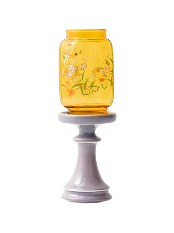 Zensoullab | Glass Meditation Candle Holder – Serenity in Bloom