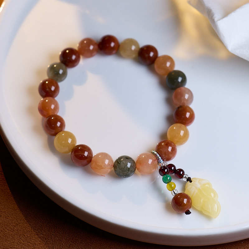 Zensoullab Temple Same Style Five Fu Duobao Crystal Bracelet Fu Lu Shou Crystal Bracelet
