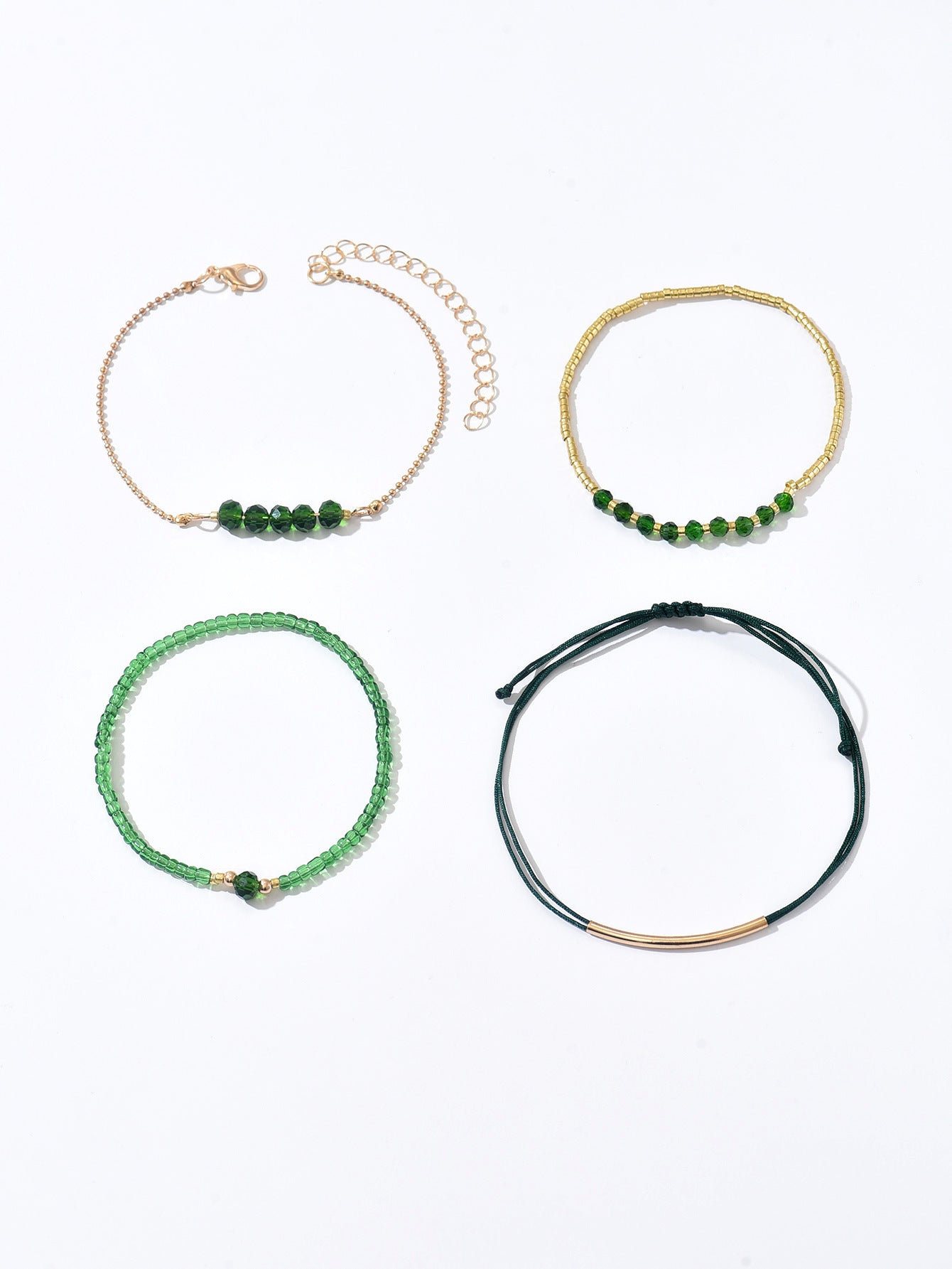 zensoullab Bohemian Vintage Glass Crystal Beaded Bracelet for Women