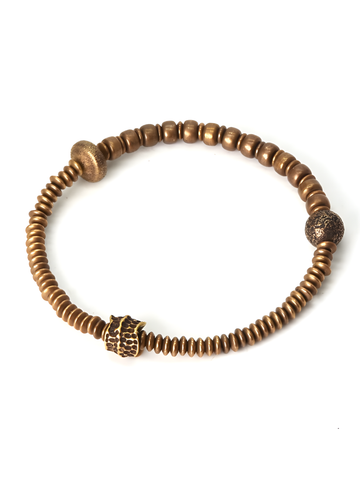 Eternal Ember | Handcrafted Vintage Brass Bracelet – Symbol of Strength & Renewal