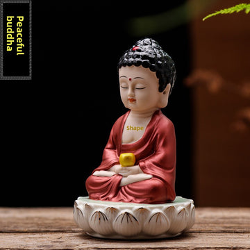 Zensoullab Creative Boutique Handicrafts Ceramic Classical Buddha Statue Buddha Buddha Guanyin Bodhisattva Chinese Household Car Safety Ornaments