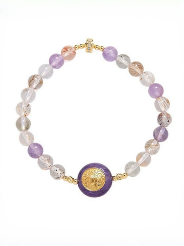 zensoullab6MM Bracelet Female S925 Silver Amethyst Zakiram Crystal Bracelet