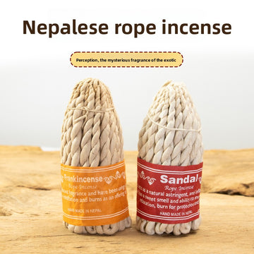 Zensoullab Nepal Incense Rope Incense Large Mixed Aromatherapy Rope Bales Tibetan Incense Natural Raw Herbs Incense Traditional Handmade