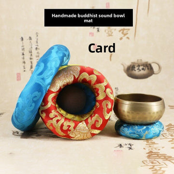 Zensoullab Nepal Handmade Embroidery Sound Bowl Washer Buddha Sound Bowl Base Yoga Buddha Sound Bowl Bottom Mat Himalaya Bowl Pad Direct Supply