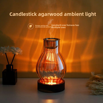 zensoullab Chinese Style Incense Burner Glass Home Use Agarwood Burner Agarwood Sandalwood Natural Incense Fragrance Incense Burner Candle Incense Lamp Incense Burner