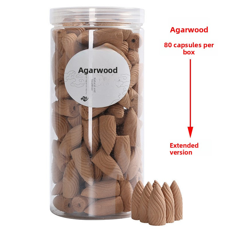 zensoullab Natural Backflow Incense Pellets Long-lasting Sandalwood Agarwood Home Indoor Incense Backflow Tower Aromatherapy Ornament Toilet