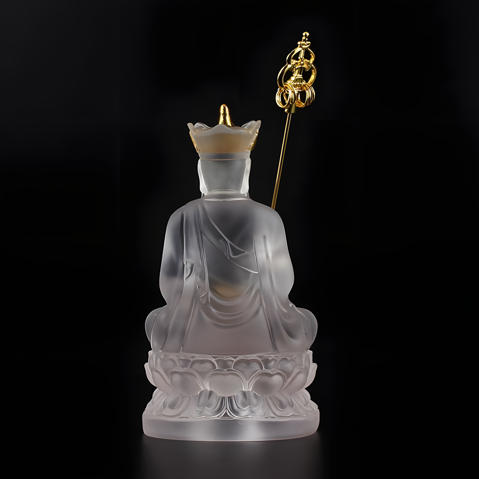 Zensoullab ┃ “Guardian of Compassion” Kṣitigarbha Bodhisattva Crystal Statue – A Symbol of Inner Peace and Protection