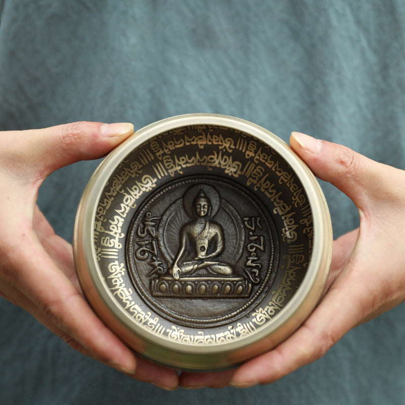 Zensoullab Nepal Buddha Statue Himalaya Bowl Singbowl Yoga Meditation Spa Calm Ear Picking Healing Class Copper Bowl Ornaments