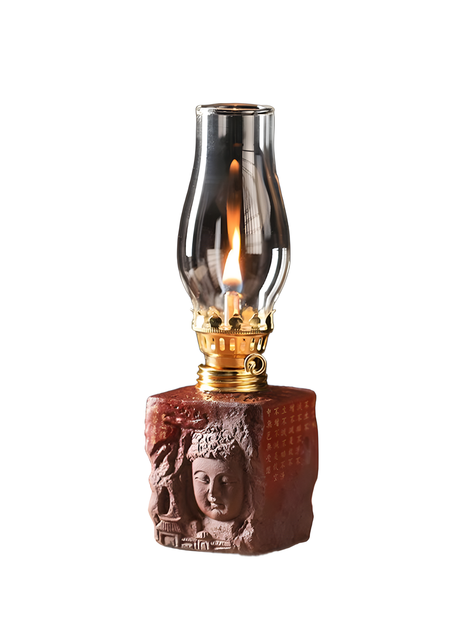 zensoullab Serenity Meadow Oriental Candle Holder (3 Colors)｜Handcrafted Glass & Ceramic Lamp for Meditation