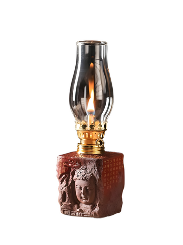 zensoullab Serenity Meadow Oriental Candle Holder (3 Colors)｜Handcrafted Glass & Ceramic Lamp for Meditation