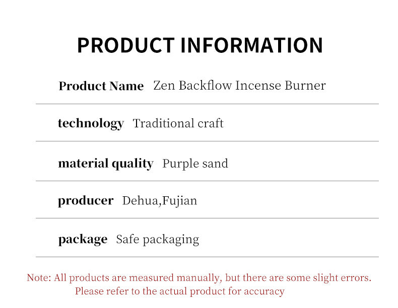 zensoullab Purple Clay Sandalwood Backflow Incense Burner Creative Bodhi Leaf Tathagata Buddha Smoke Backflow Incense Burner Craft Ornament