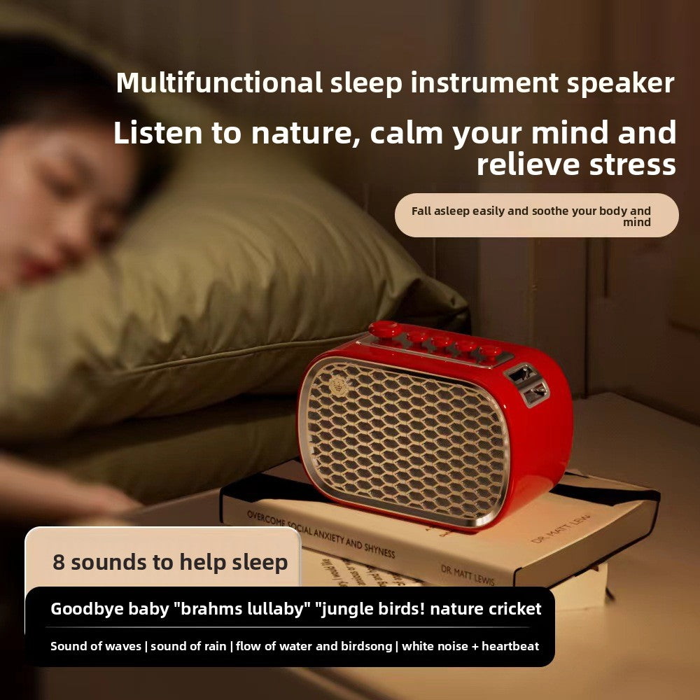 zensoullabP13 Multifunctional Sleep Instrument Speaker White Noise Gift Wireless Bluetooth Speaker Desktop Bedside Retro