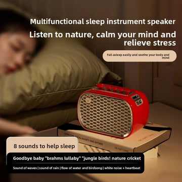 zensoullabP13 Multifunctional Sleep Instrument Speaker White Noise Gift Wireless Bluetooth Speaker Desktop Bedside Retro