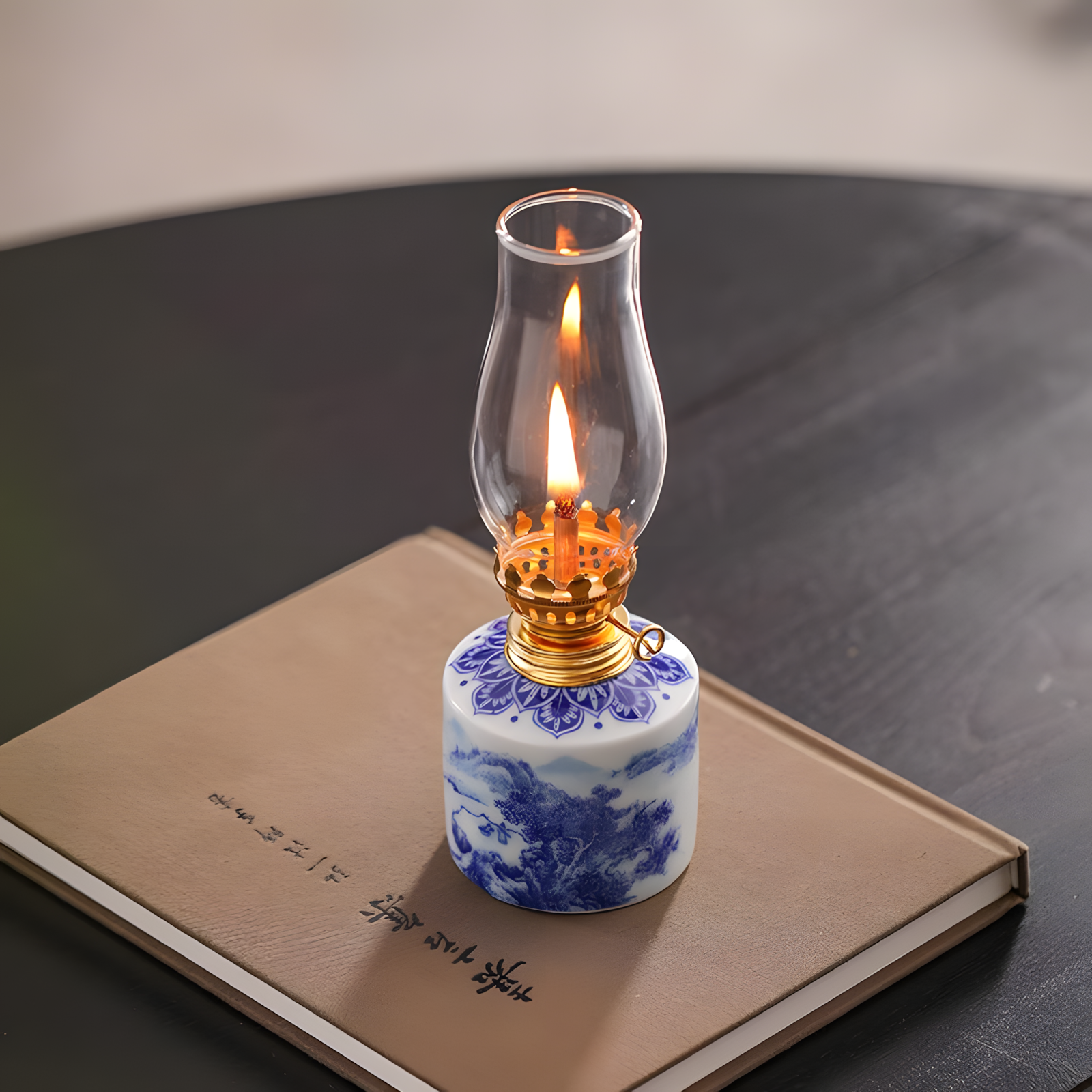 Serenity Oil Lamp Serenity Blue & White Ceramic Meditation