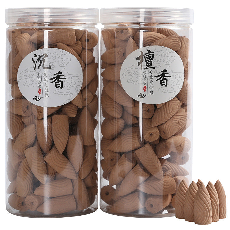 zensoullab Natural Backflow Incense Pellets Long-lasting Sandalwood Agarwood Home Indoor Incense Backflow Tower Aromatherapy Ornament Toilet