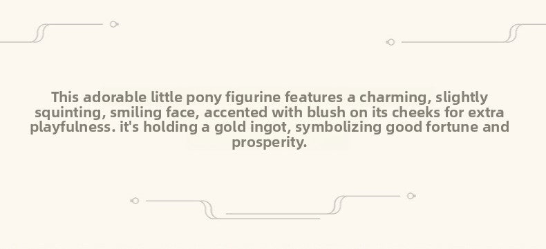 zensoullab Creative Ceramic Little Fortune Horse Incense Burner Cute Incense Holder Incense Stand Incense Tray Year of the Horse Mascot Aromatherapy Burner Incense Ceremony Ornament