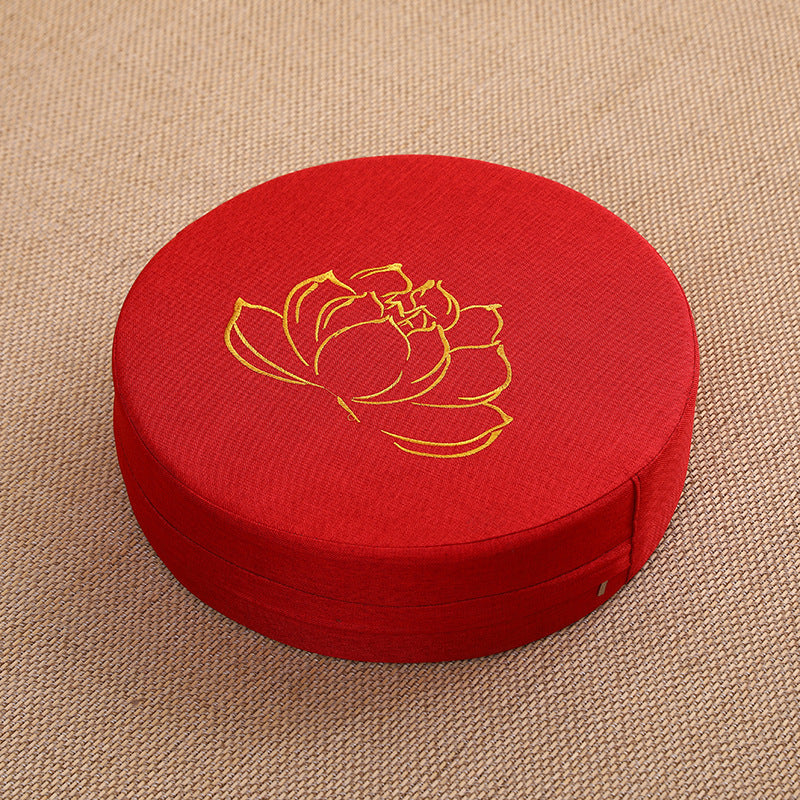 Zensoullab Japanese Style Tatami Mat Futon Cushion Thickened Stool Removable and Washable Window Cushion round Meditation Cushion Meditation Pray Cushion