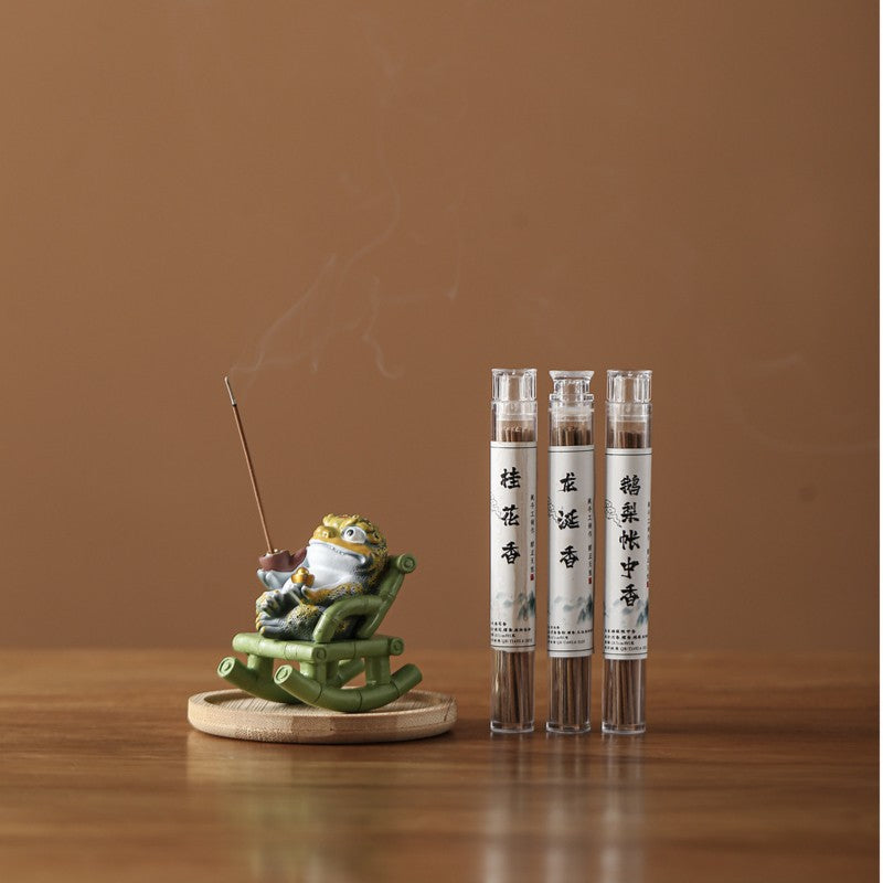 zensoullab Cat Ornament Tray Cute Resin Kitten Incense Holder Stand Trendy Toy Incense Stick Indoor Tea Room Aromatherapy Burner Home Use