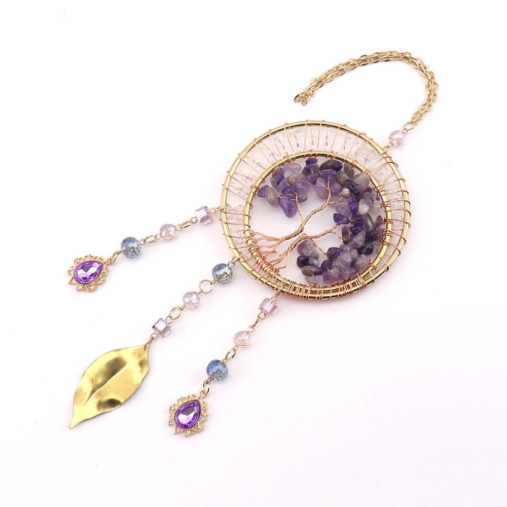 zensoullab Sun Catcher Crystal Pendant Sunshine Rainbow Dream Catcher Wind Chime Hanging Decoration Girl's Room Gift Pendant