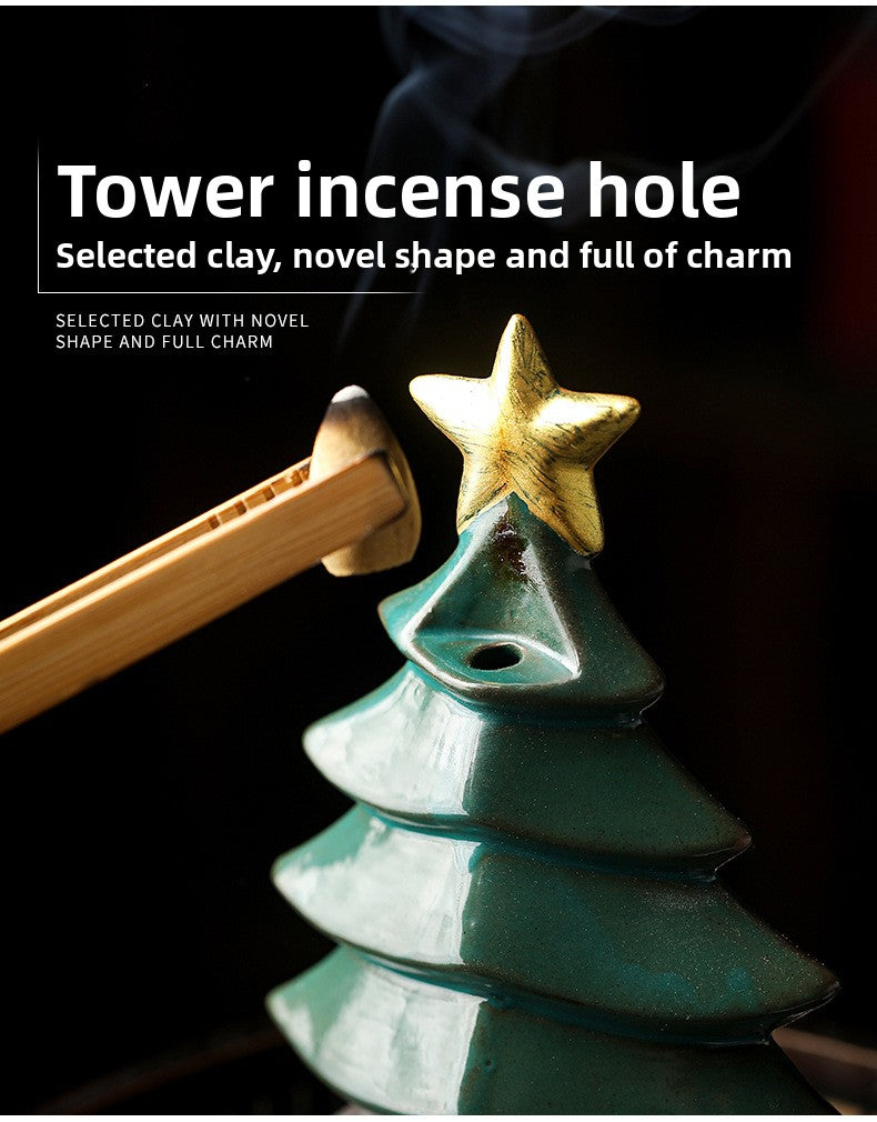 zensoullab Christmas Tree Backflow Incense Burner