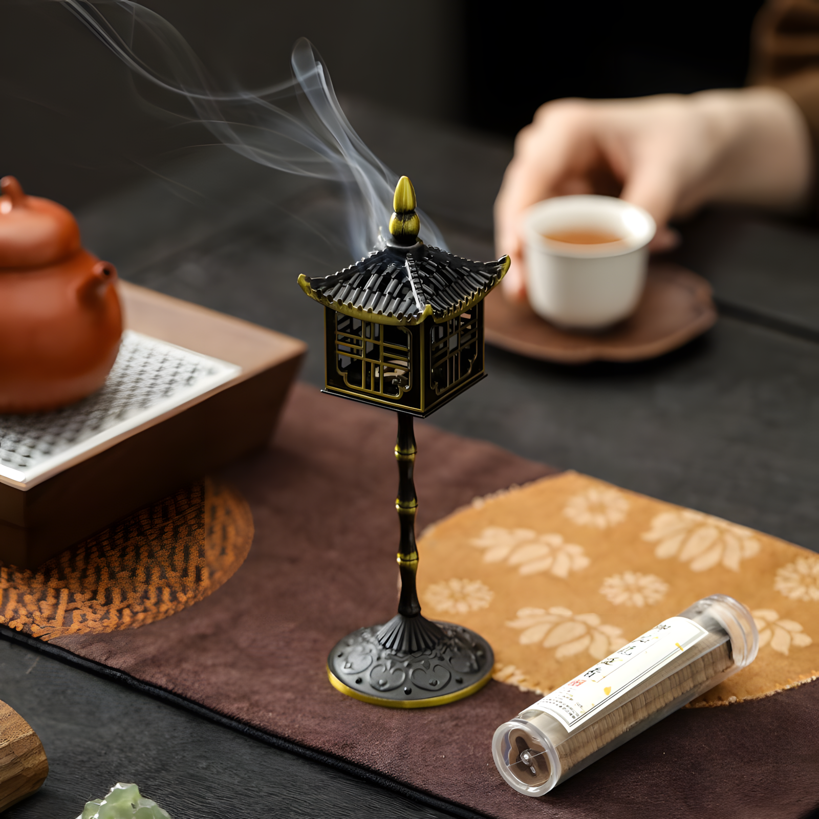 Zensoullab "Palace of Tranquility" Incense Burner for Meditation & Mindfulness