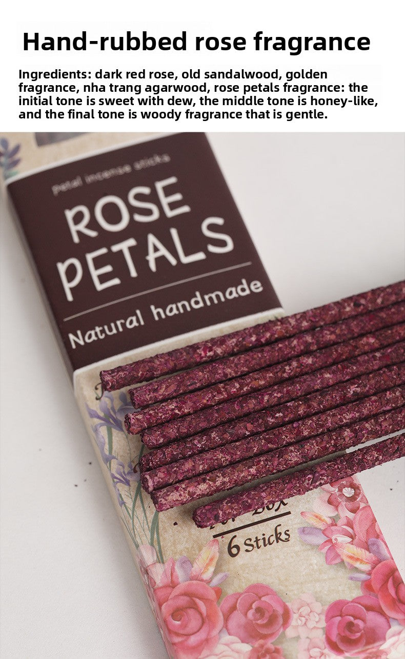 zensoullab Argentina Incense Rose Osmanthus Petal Incense Fragrant Incense Azalea Sandalwood Saffron Incense Sticks Home Use