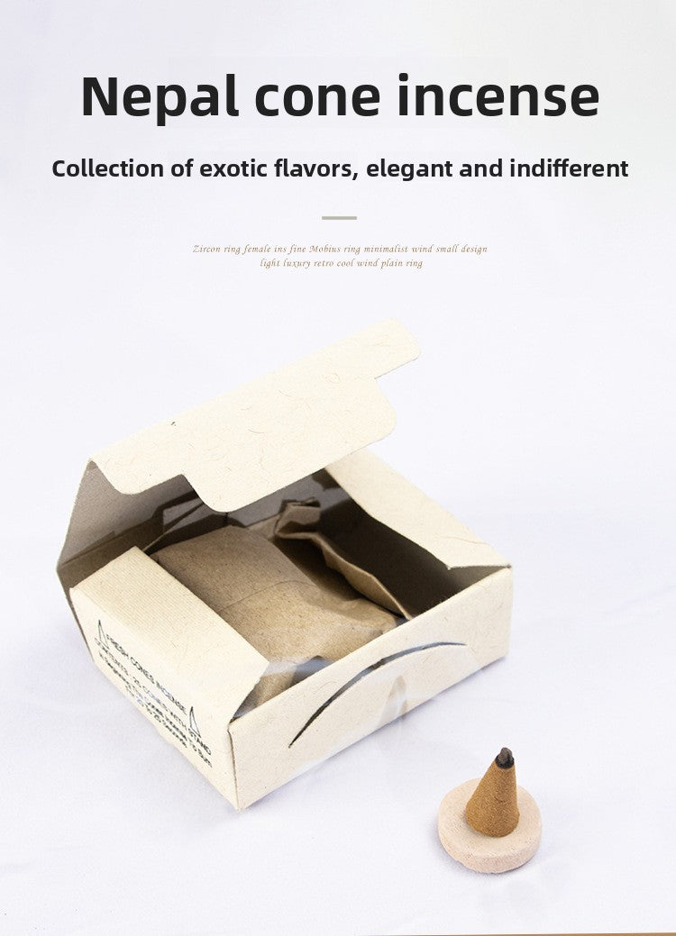 Zensoullablotus Cone Incense India Fragrant Nepal Cone Incense Indoor Home Incense Tibetan Incense Incense Cone Sandalwood Amber