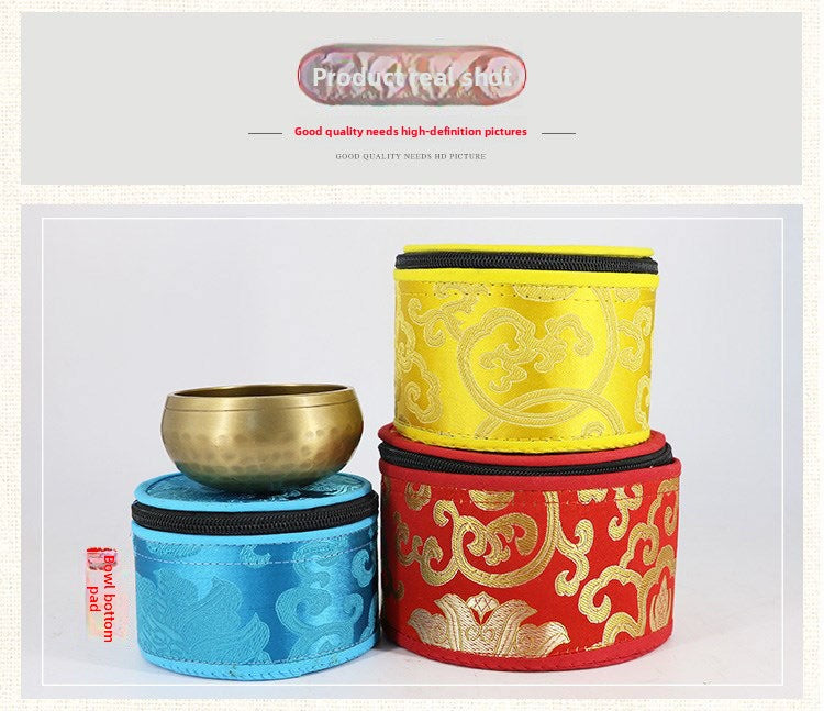 zensoullab Nepal Handmade Sound Bowl Bag Buddha Sound Bowl Packaging Bag Tibet Singing Bowl Gift Packaging Box Buddha Sound Bowl Storage Box