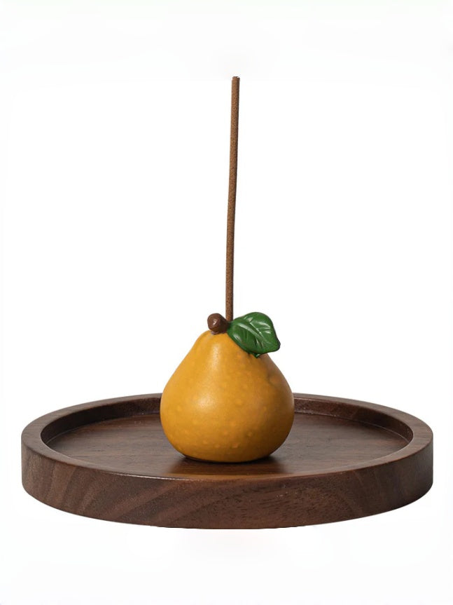 zensoullab Blessing Peace Creative Ceramic Small Pomelo Incense Socket Zen Tea Room Desktop Aromatherapy Burner Stand Incense Burner