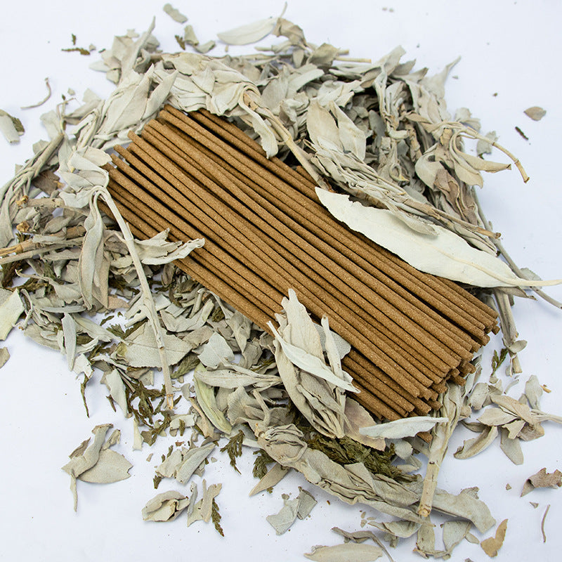 Zensoullab California White Salvia Officinalis Aromatherapy Himalaya Bowl Crystal Purification Plant Raw Materials Niche Aromatherapy Healing Domestic Incense Joss-Stick