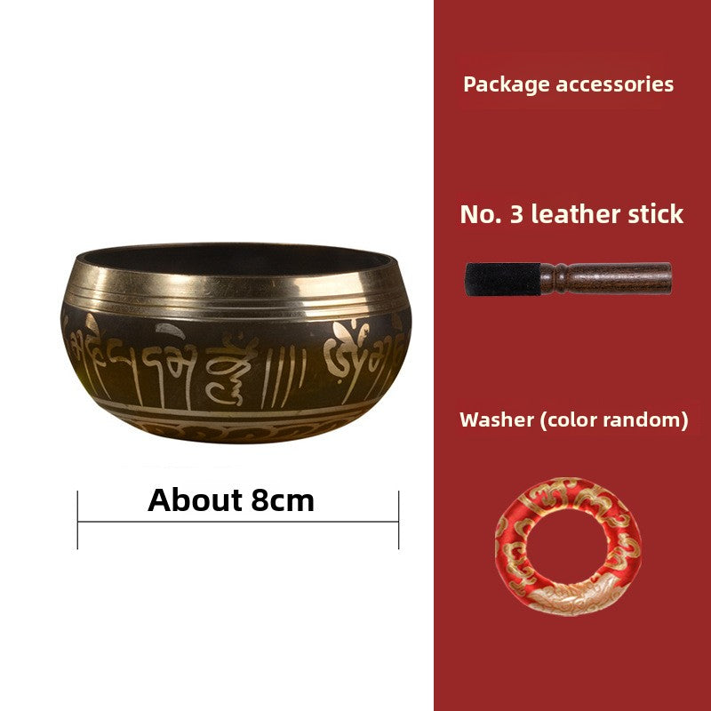 Zensoullab Nepal Buddha Bowl Van Gogh Bowl Yoga Meditation Buddha Copper Bowl Xizang Himalaya Bowl Singing Bowl Hot Sale Direct Supply