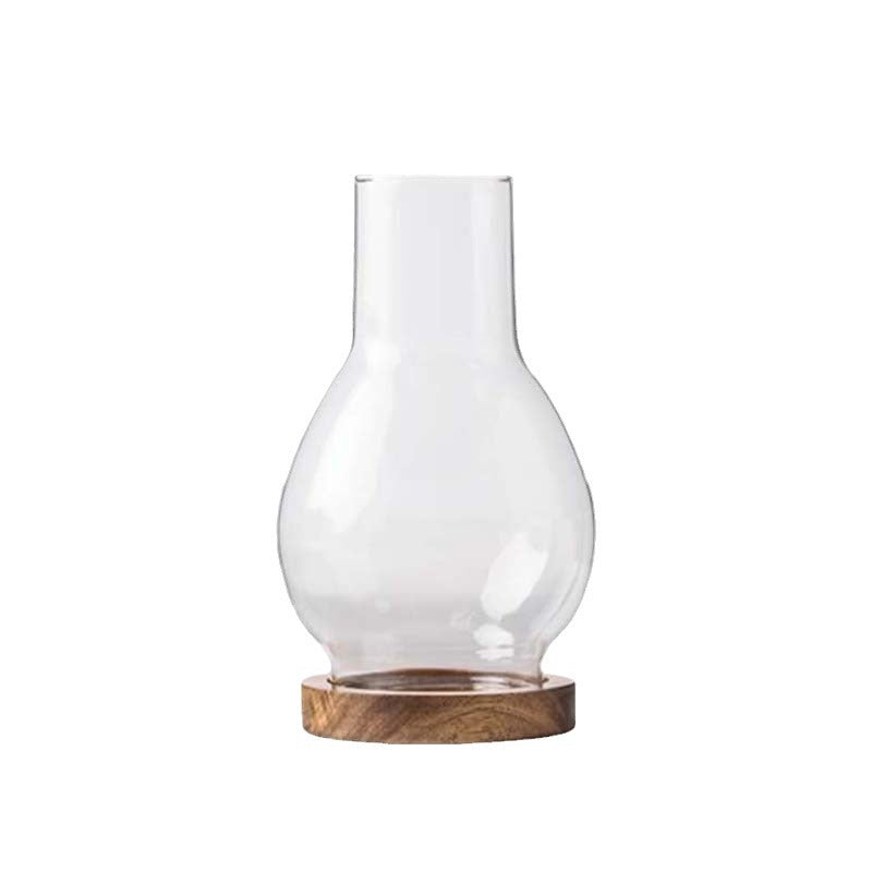 zensoullab Zen Candle Holder Windproof Glass Lampshade Chinese Retro Style Home Aromatherapy Wax Light Tea Room Decorative Ornament