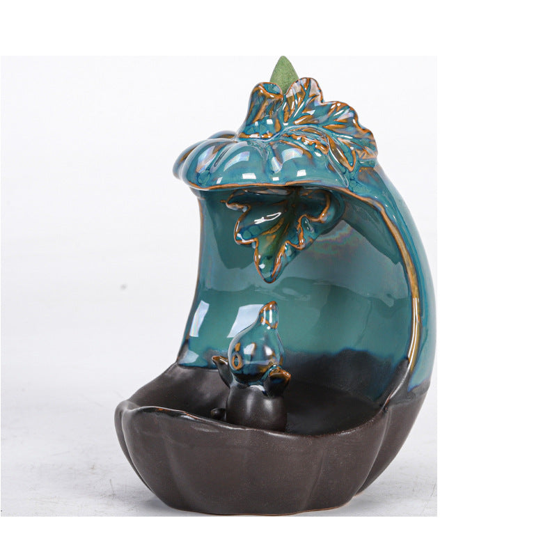 zensoullab Ceramic Beauty Statue Backflow Incense Burner Creative Beauty Elephant Sandalwood Burner Smoke Backflow Home Decor