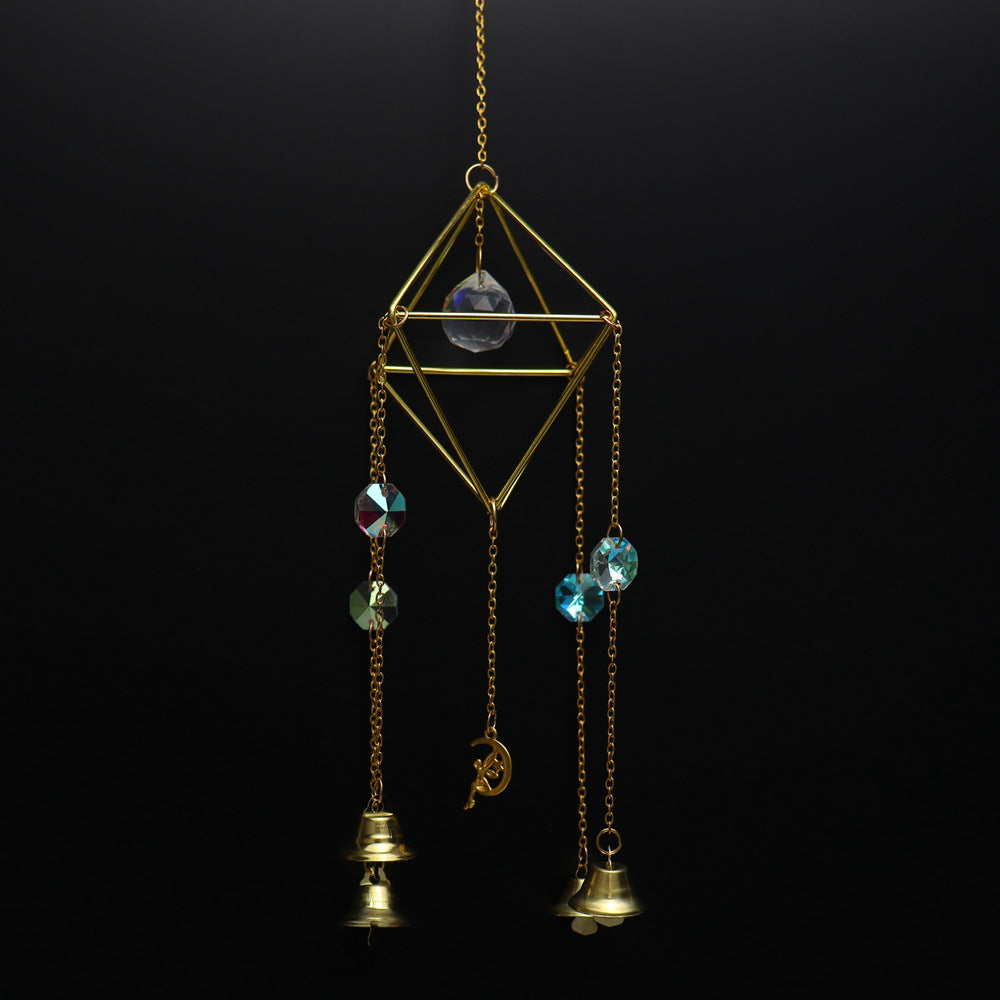 zensoullab Crystal Sun Catcher Air Rack Natural Crystal Ball Lighting Prism Pendant Crystal Hanging Garden Decoration