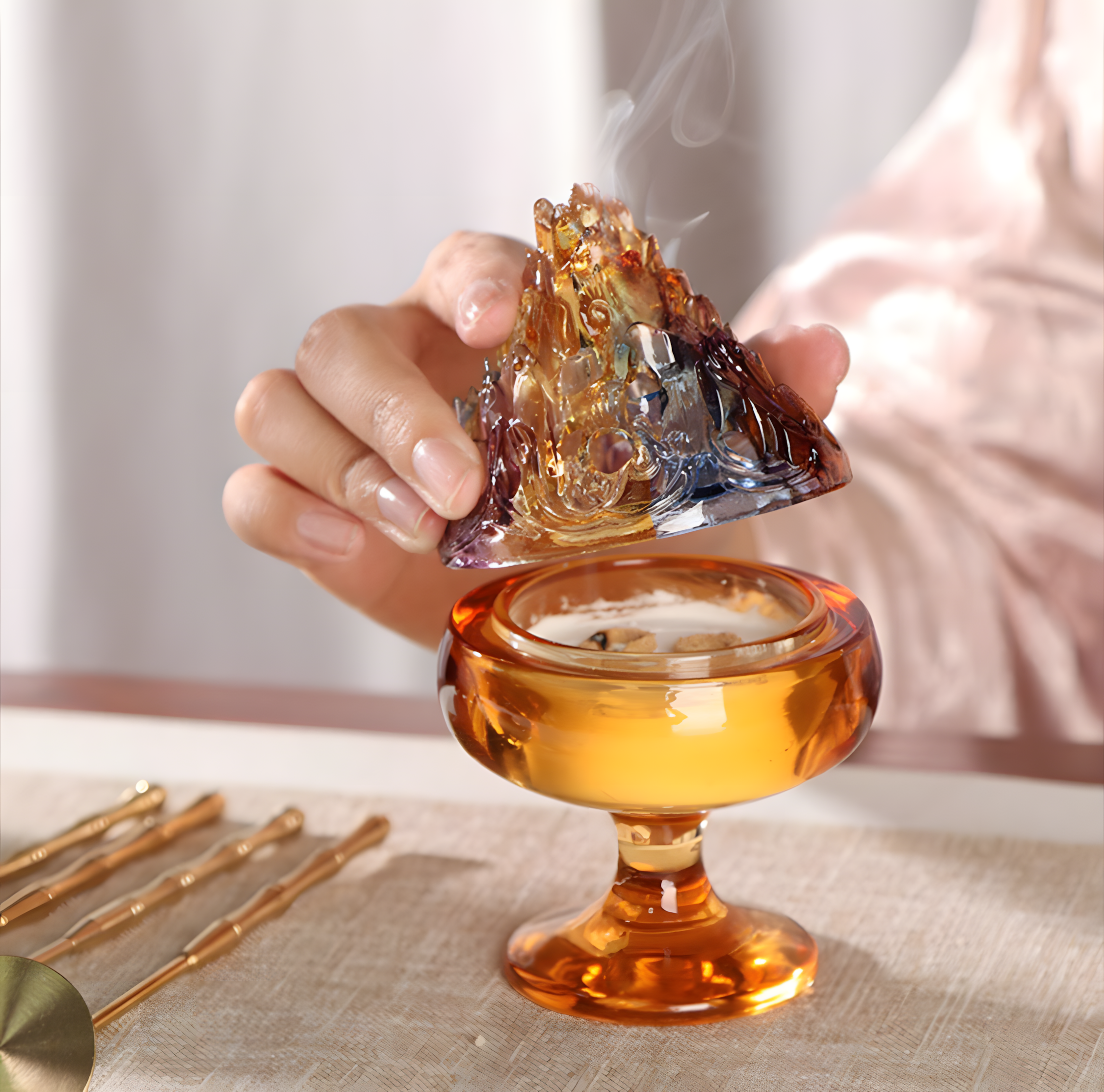 Zensoullab《Mount of Serenity 》 | Meditation & Tea Companion Incense Holder