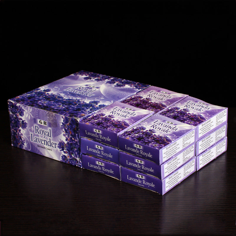 zensoullab Indian Incense Lavender Large Box Lavender Indian Original Imported Handmade Tower Incense 406
