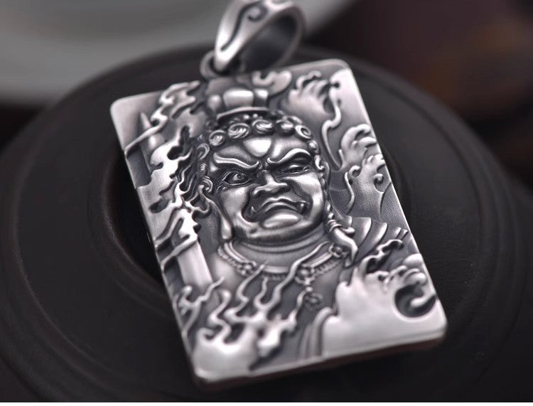 zensoullab Fudo Myooh Pendant for Men Rooster Zodiac Buddha Amulet Talisman