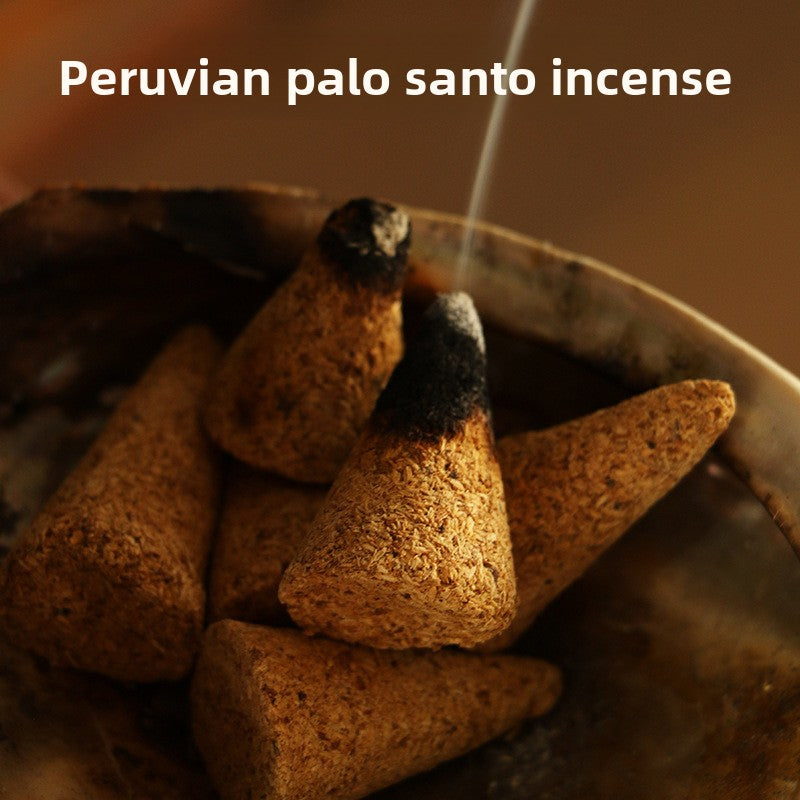 zensoullab Natural Peruvian Santomota Incense Cones Long-lasting Fragrance for Bedroom Aromatherapy Indoor Wooden Incense