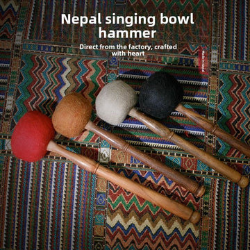 zensoullab Nepal Handmade Wool Felt Knocking Stick Tibetan Singing Bowl Mallet Sound Therapy Buddha Sound Bowl Accessories Buddha Sound Bowl Stick Hammer