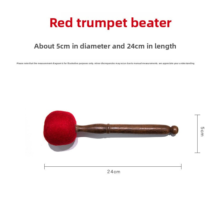 zensoullab Direct Supply Nepal Handmade Velvet Cloth Knocking Stick Tibetan Singing Bowl Hammer Bowl Stick Professional Healing Buddha Sound Bowl Knocking Stick