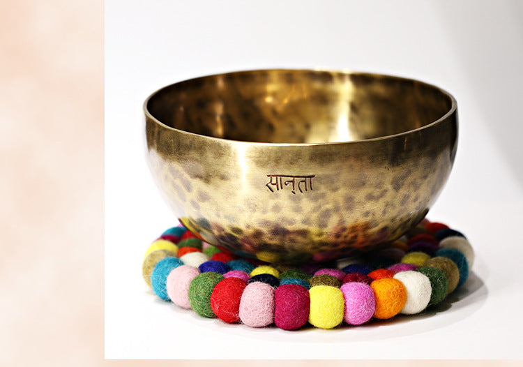 zensoullab Nepal Handmade Wool Felt Mat Round Ball Wool Ball Mat Bowl Mat Coaster Incense Burner Ritual Tool Mat Direct Supply