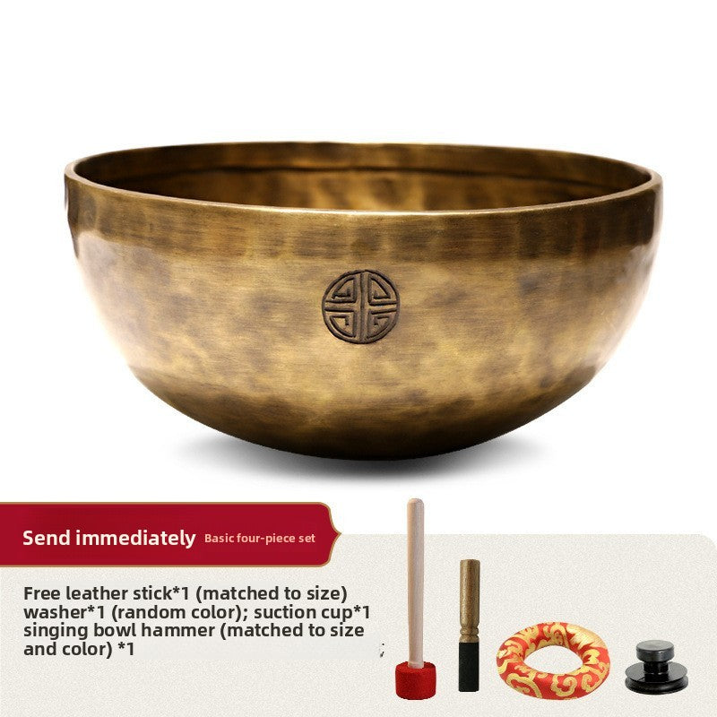 Zensoullab Nepal Handmade Full Moon Himalaya Bowl Santa Bowl Sound Therapy Copper Bowl Yoga Meditation Healing Buddha Sound Bowl Singing Bowl