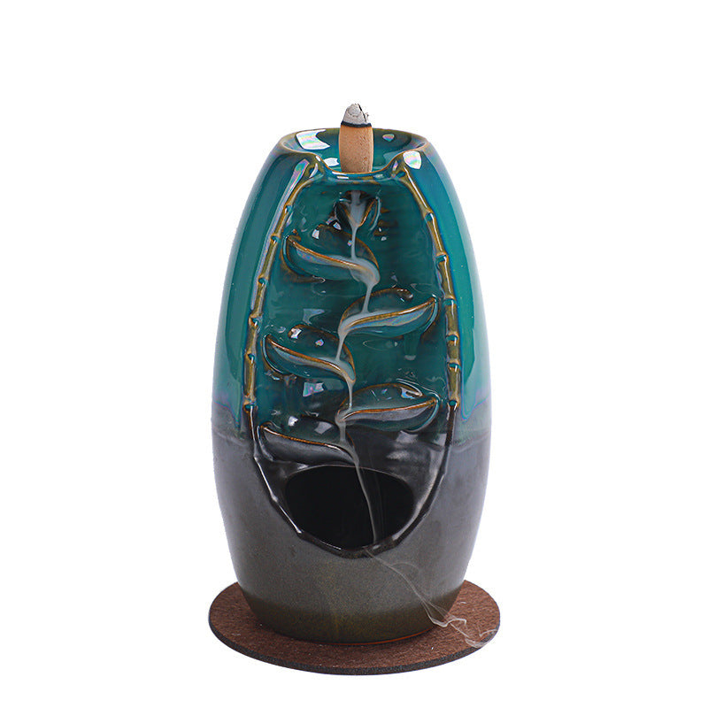 zensoullab Backflow Incense Burner Left and Right Fengyuan Kiln Change Antique Incense Large Home Creative Ornament Home Decor