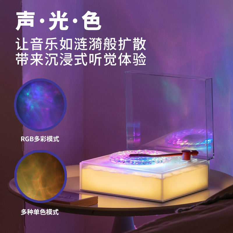 zensoullab2025 New High-Quality Water Ripple Bluetooth Speaker Wireless Portable Desktop Projection Gift for Friends Audio